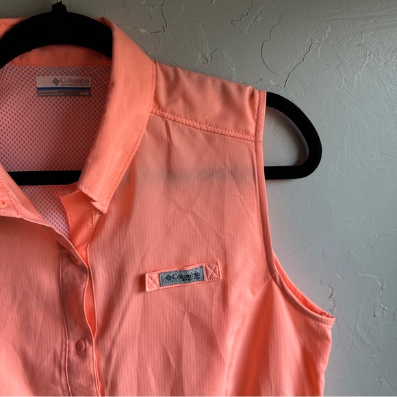 Columbia Performance Fishing Gear Lightweight Sleeveless Top UPF 40 Sz M - Picture 4 of 11